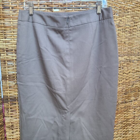 Pendleton Virgin Wool Pencil Skirt Lined Gray Back Zip Sz 10 USA Made - Picture 3 of 5